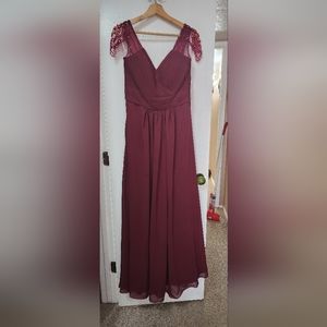 Maroon/cabernet bridesmade dresses